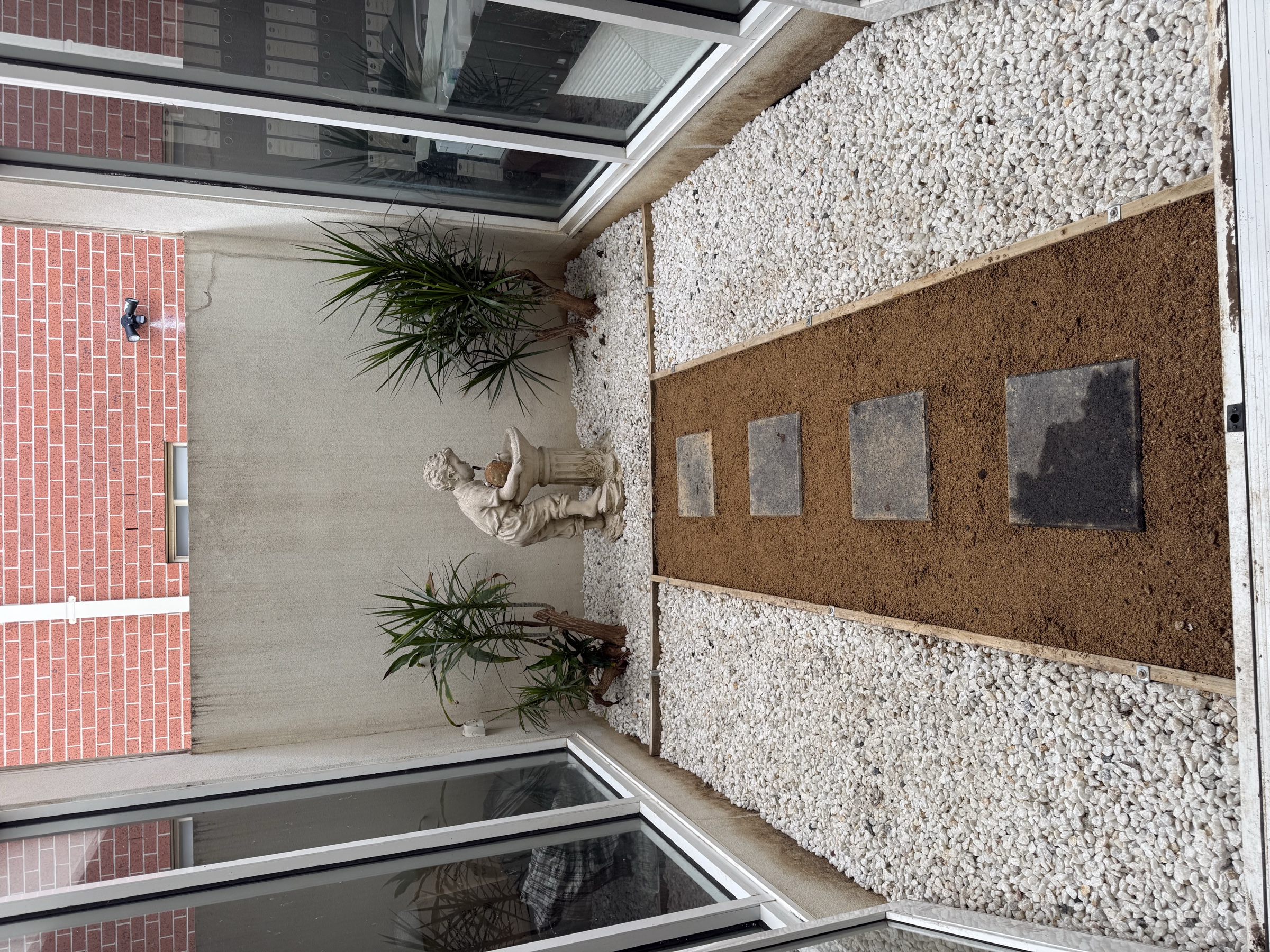 Completed courtyard restoration