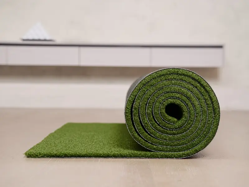 A roll of artificial turf (stock photo)