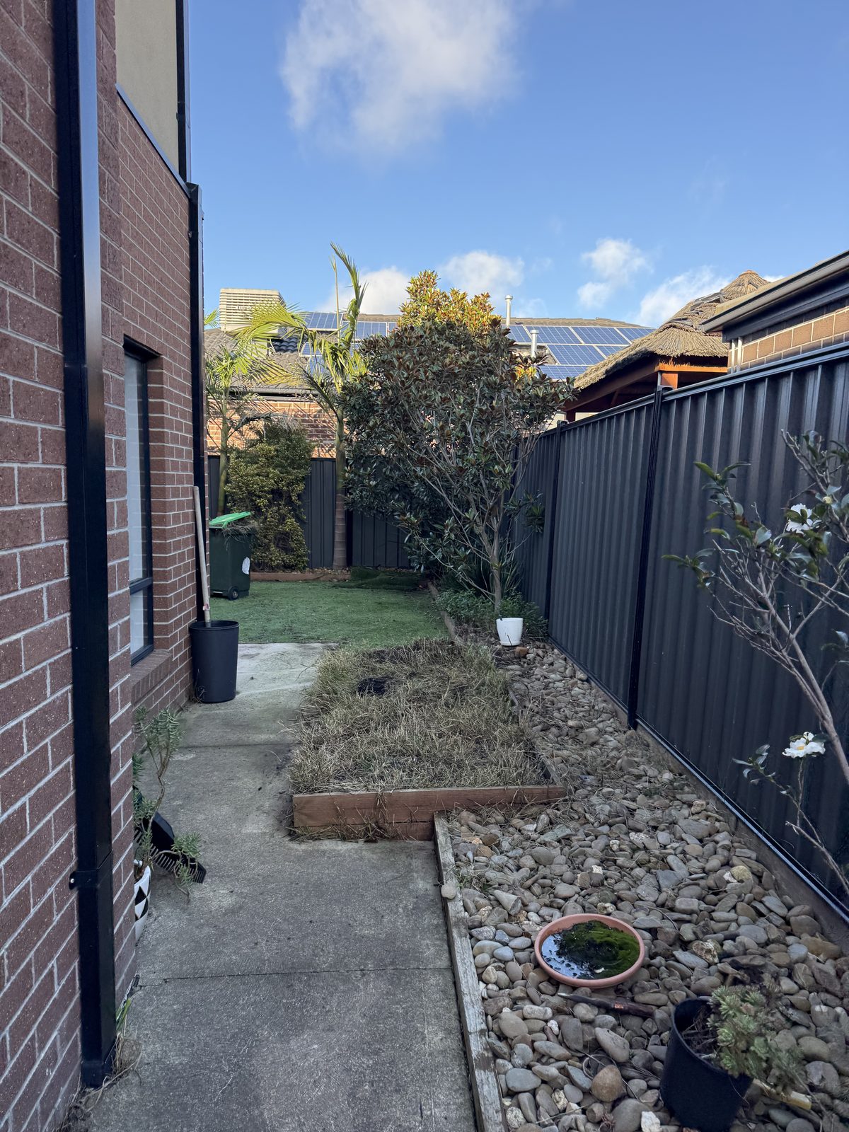 Garden being cleared of weeds by EKO