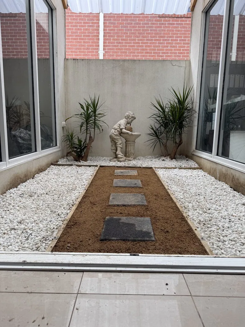 Restored courtyard after EKO work