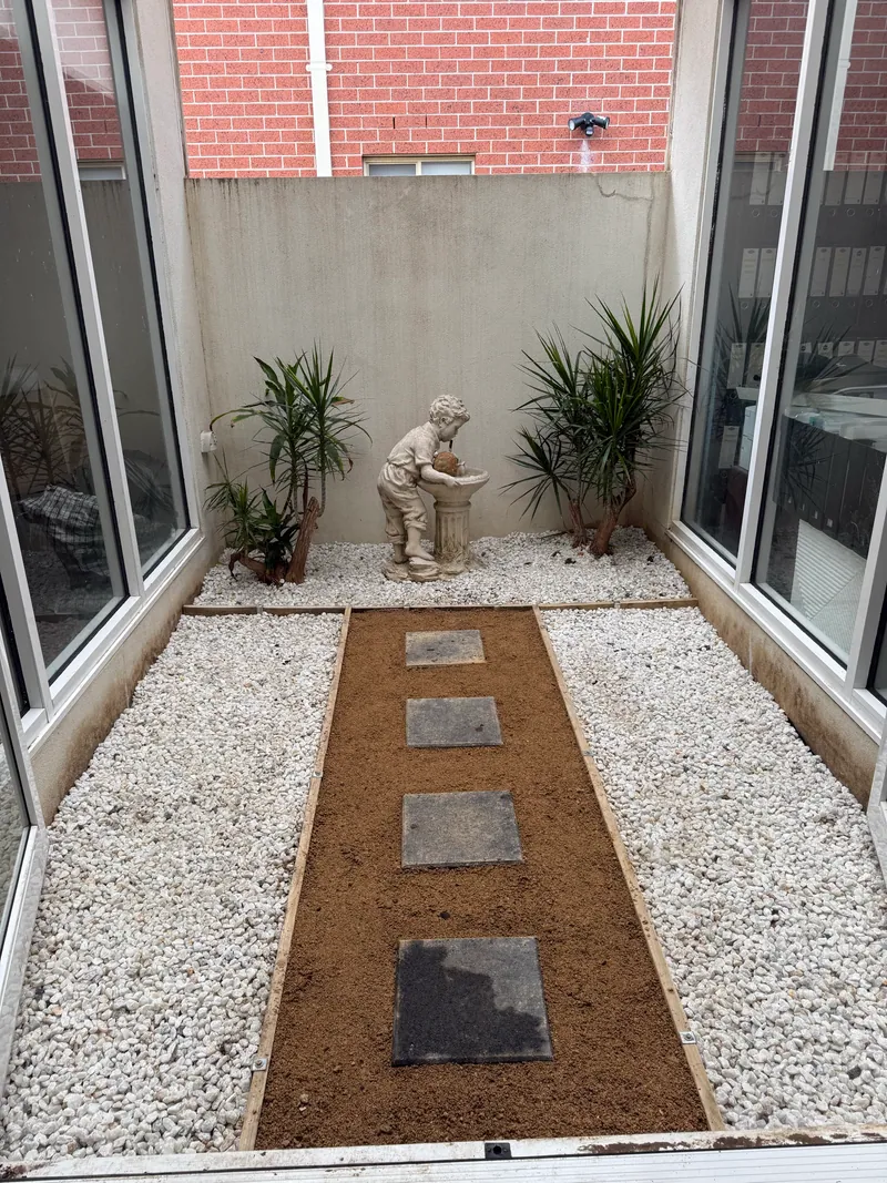 Completed enclosed courtyard restoration