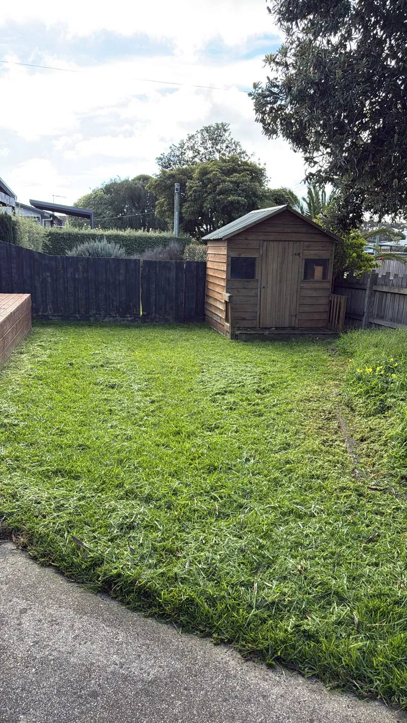 Example of backyard maintenance by EKO Gardening Solutions